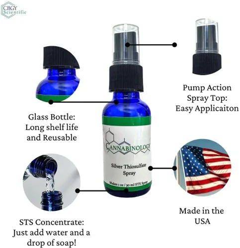 Miniatura 3 de Kit de spray de tiosulfato plateado de 1 onza/1.0 fl oz Spray de semillas feminizadas Kit de pulverización STS Hacer semillas feminizadas