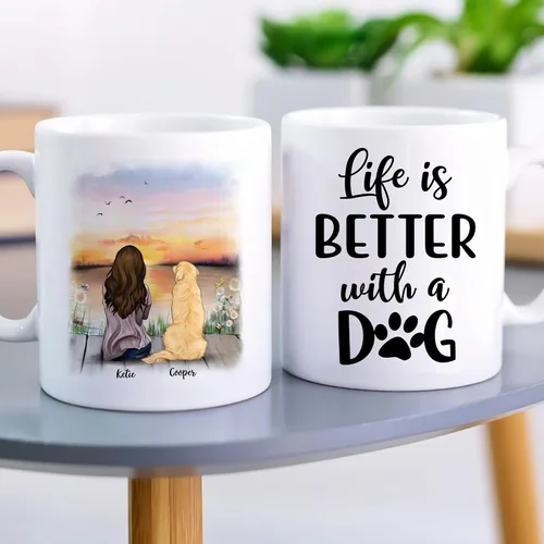 Miniatura 3 de Gossby Taza personalizada – Taza personalizada para perro, taza para mamá, taza para amantes de los perros, taza para mascotas, taza de café