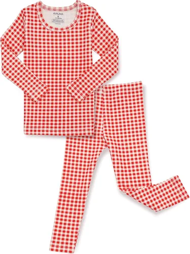 Miniatura 20 de AVAUMA Conjunto de pijama de algodón para bebés y niñas de 6 meses a 7 años