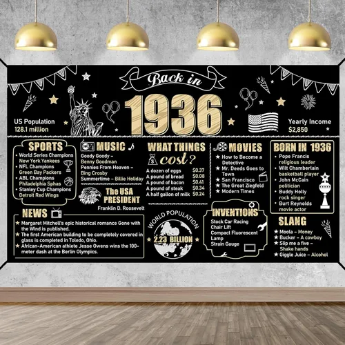 Miniatura 13 de Telón de fondo grande de 30 cumpleaños para hombres y mujeres, decoración de pancarta de 30 cumpleaños, signo feliz 30 cumple en 1996, suministros