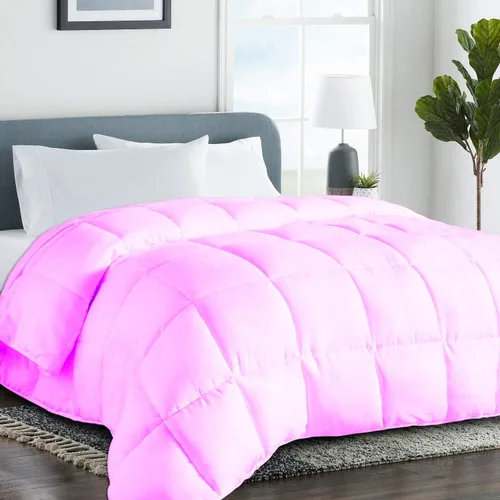 Miniatura 28 de Edredón de plumón de lujo, tamaño individual XL de 68 x 92 pulgadas, 1 pieza para todas las estaciones, 500 GSM con pestañas en las esquinas, 100%