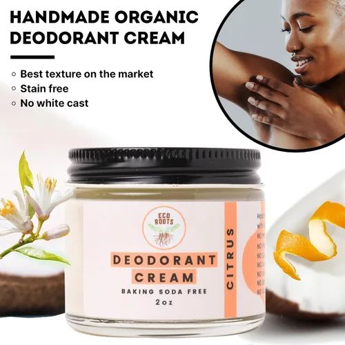 Miniatura 4 de ECO ROOTS Desodorante natural para mujeres y hombres Crema desodorante orgánica sin aluminio Desodorante saludable sin bicarbonato