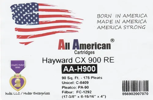 Miniatura 2 de Cartucho de filtro de piscina All American AA-H900: Sustituye a Hayward CX900, C900, PA90, CX900RE Pleatco PA90, Filbur FC-1292, Unicel C-8409