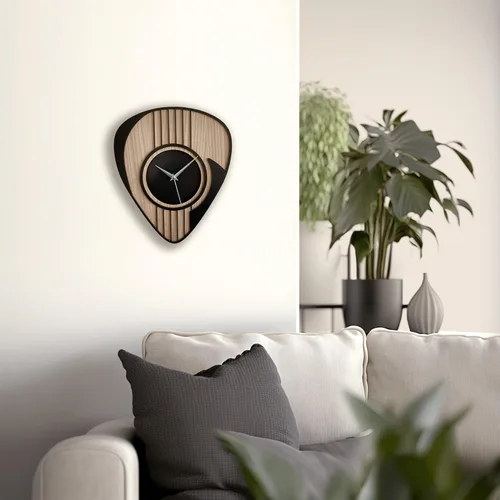 Miniatura 2 de goodtime Reloj de guitarra de madera, regalo de músico, reloj para hombres, regalo de guitarra, decoración de cueva de hombre, decoración de sala
