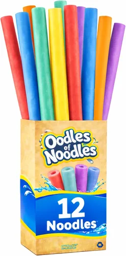 Miniatura 15 de Oodles of Noodles Fideos de espuma de arcoíris de lujo para piscina - Paquete de 12 - Aproximadamente 122 cm x 6.4 cm Tubos de espuma multiusos
