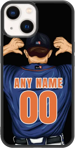 Miniatura 19 de Custome - Funda de teléfono de béisbol, diseño creativo de béisbol deportivo con número de estrella para iPhone 15, 14, 13, 12, 11 Pro Max Plus Mini
