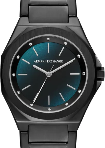 Miniatura 6 de AX Armani Exchange Reloj para mujer, reloj octogonal de tres manecillas para mujer con correa de acero inoxidable o silicona