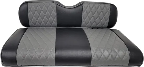 Miniatura 30 de Huskey Parts Company 2 piezas de fundas de asiento para carrito de golf marrón con costura en diamante para Club Car DS 2000.5-2013, vinilo de grado