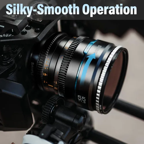 Miniatura 7 de Sirui Night Walker S35 Set de Lentes Cine de Enfoque Manual, 24mm, 35mm, 55mm, T1.2 Lente de Gran Apertura Montura M4/3 para BMPCC4K, GH5II, GH5S