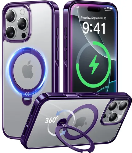 Miniatura 36 de CASEKOO Funda azul cielo brillante para Samsung Galaxy S26 Ultra [soporte magnético giratorio de 360°] [compatible con MagSafe]