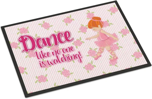 Miniatura 65 de Caroline's Treasures BB5374MAT Let's Dance Linen - Felpudo de lino verde azulado de 18 x 27 pulgadas, tapete para puerta delantera, para interiores
