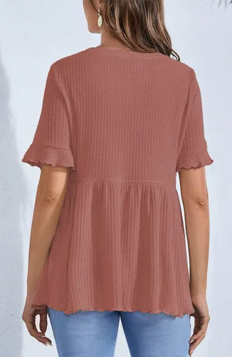 Miniatura 2 de Blusa de maternidad para mujer con dobladillo peplum