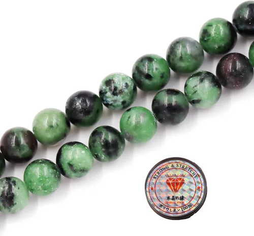 Miniatura 41 de Cuentas de piedras preciosas para la fabricación de joyas, cuentas de monedas facetadas de piedra natural piedra de sangre africana de 0.236 in