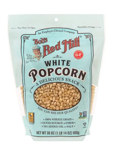 Bob's Red Mill Palomitas de Maíz Blancas, 30 oz (Paquete de 1) - Sin OGM, Grano Entero, Vegano, Kosher