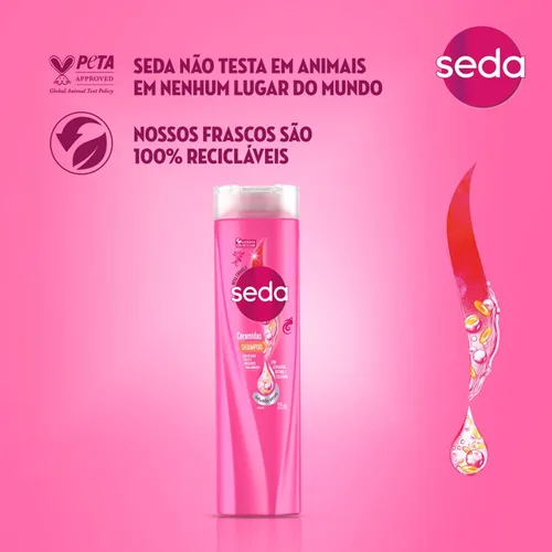 Miniatura 6 de Linha Ceramidas Seda - Champú 11.0 fl oz - (Seda Ceramide Collection - Champú 11 Fl Oz)
