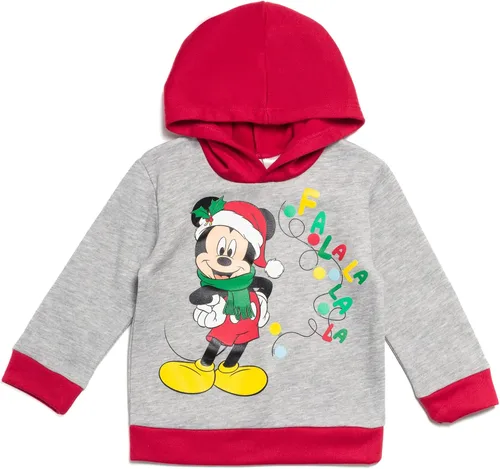 Miniatura 2 de Disney Mickey Mouse - Conjunto de sudadera con capucha y pantalones navideños de forro polar para recién nacidos a niños grandes (0-3 meses - 14-16)