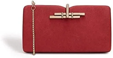 Miniatura 4 de LaBante London - Bolso vegano rojo para mujer, bolso de noche, bolso de mano, bolso de noche, bolso de noche, bolso pequeño para mujer, Rojo