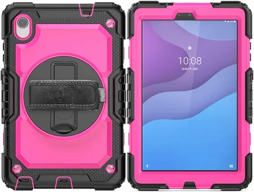 Miniatura 14 de Funda para Lenovo Tab M8 HD 8 pulgadas TB-8505F/8505X/8705F con protector de pantalla de grado militar a prueba de golpes resistente caso con Negro
