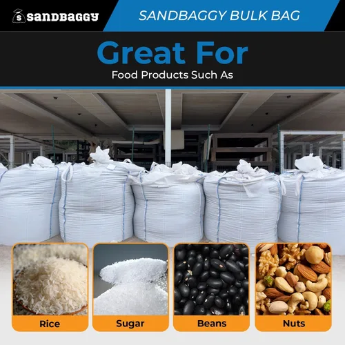 Miniatura 6 de Sandbaggy FIBC Bolsa a granel 35 pulgadas de largo x 35 pulgadas de ancho x 50 pulgadas de alto Bolsas de arena grandes Bolsa de grado