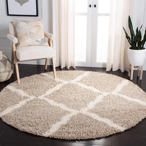Miniatura 104 de Safavieh - Dallas Shag Collection SGD257A - Alfombra de área con diseño de enrejado de 10 x 14 pies