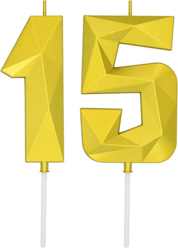 Miniatura 321 de DERVENTA Velas de cumpleaños con números grandes, 3D, color rosa, 3.7 pulgadas, decoración para tartas de fiesta, 1 pieza (número 3 rosa)