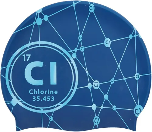 Miniatura 24 de Sporti Gorra de natación de silicona con diseño gráfico con altura de 7.6 pulgadas, apertura de 7.5 pulgadas, gorra de natación antideslizante