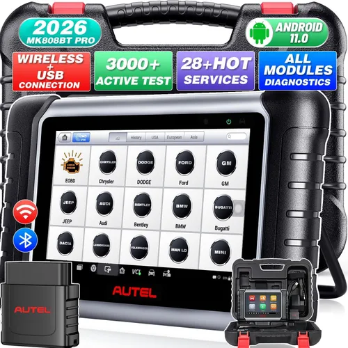 Autel Escáner MaxiCOM MK808BT PRO, herramienta de escaneo de diagnóstico bidireccional 2026 como MK900BT, 2.0 BT Ver. de MK808S MX808S MX900 MK900,