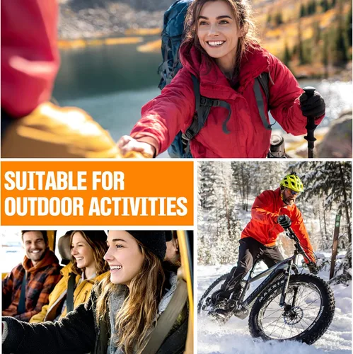 Miniatura 5 de Guantes de esquí impermeables de invierno para hombres y mujeres, nieve cálida para ciclismo, clima frío, conducción en bicicleta, correr