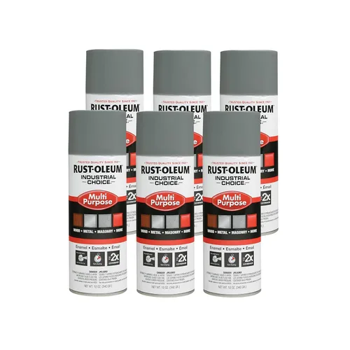 Miniatura 21 de Aerosol de esmalte Rust-Oleum para uso general; envase de 16 onzas líquidas; lata de aerosol, Blanco brillante, 6 BLANCO BRILLO
