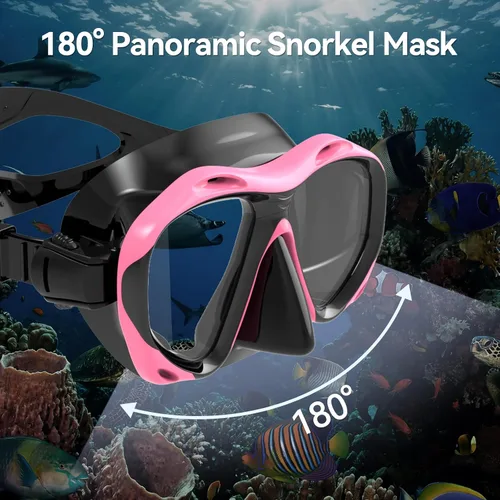 Miniatura 8 de COPOZZ Snorkel Mask Adult – Anti-Fog Scuba Mask with Nose Cover, Tempered Glass Snorkeling Gear for Adults