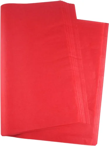 MIAHART 60 Hojas de Papel de Seda de Navidad 50 * 35cm Papel de Regalo de Navidad para DIY y Artesanía Bolsas de Regalo Decoraciones (Rojo)