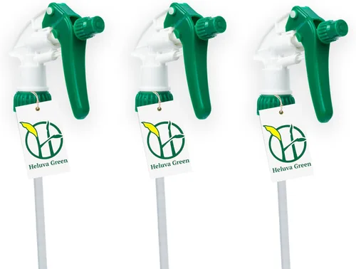 Miniatura 15 de Heluva Green Reemplazo de boquilla de botella de aerosol, solo tapas de botella - Disparadores de boquilla de rociador para soluciones de limpieza