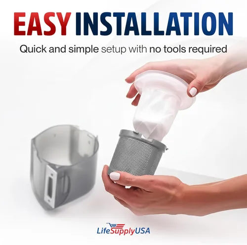 Miniatura 7 de Vasos de repuesto para filtro de vacío compatibles con aspiradoras Black & Decker VF110 Dustbuster, parte 90558113 de LifeSupplyUSA (paquete de 4)