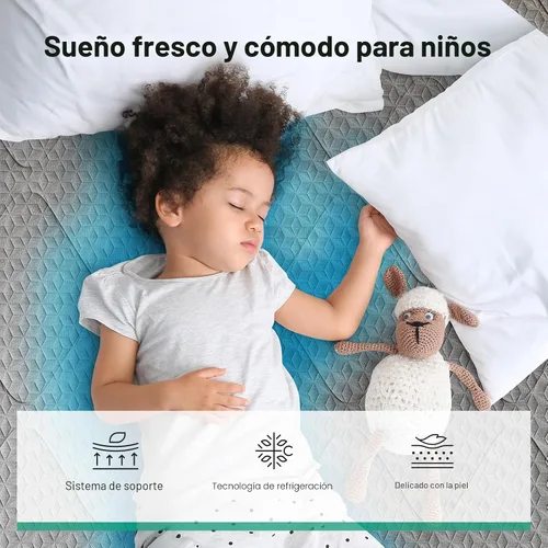 Miniatura 6 de Novilla Colchón individual para niños, colchón híbrido de tamaño individual de 6 pulgadas con bobina Bonnell y capa de espuma viscoelástica de gel