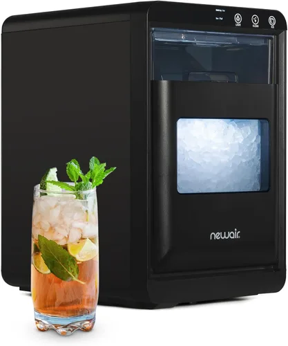 Newair Nugget Máquina de Hielo para Encimera, 44 libras en 24 Horas Máquina de Hielo Nugget, Máquina de Hielo Autolimpiante en Acero Inoxidable