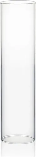 Miniatura 27 de WGVI Funda para portavelas Hurricane, ancho de 2 pulgadas, altura de 12 pulgadas, portavelas cilíndrico de vidrio transparente, tubo de chimenea