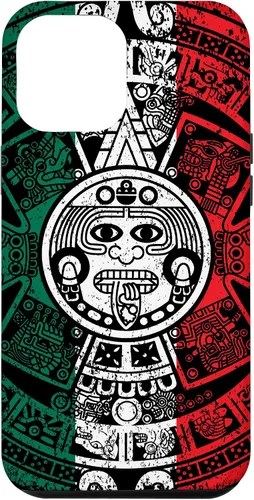 Miniatura 25 de Funda de la bandera de México con calendario azteca maya para iPhone 11