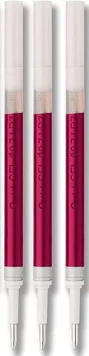 Miniatura 4 de Pentel Energel - Bolígrafos de tinta de gel líquido de 0.028 in, tinta rosa, paquete de 5 bolígrafos RTX de lujo con 3 recambios rosados