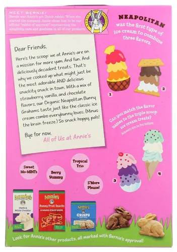 Miniatura 13 de Annie's Organic Chocolate Bunny Graham Snacks, 7.5 onzas