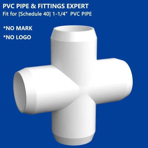 Miniatura 3 de Accesorios de PVC de 1-1/4 pulgadas, 4 vías cruzadas (paquete de 4) grado de muebles, conector de codo, resistente para muebles de bricolaje