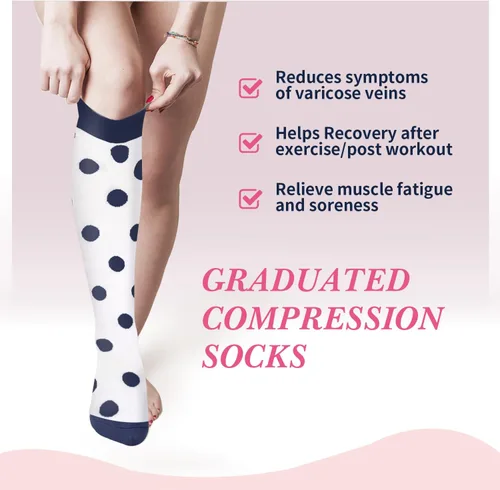 Miniatura 52 de Sooverki - Calcetines de compresión de cobre para circulación, para mujeres y hombres, 6 pares, para correr, atletismo, medicina, enfermería, viajes