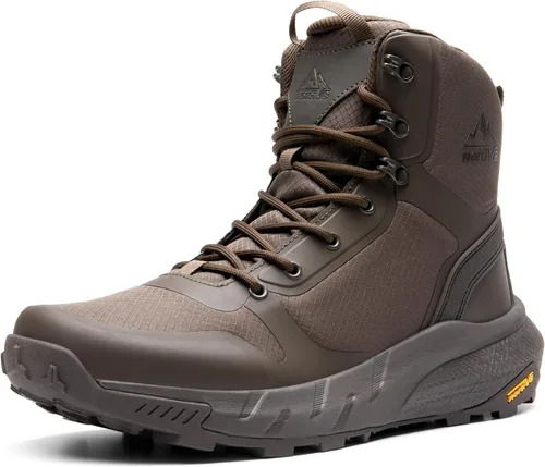 Miniatura 21 de NORTIV 8 Botas tácticas militares para hombre, ligeras y cómodas, con cremallera lateral para todo el día, botas de trabajo, para motocicleta, botas