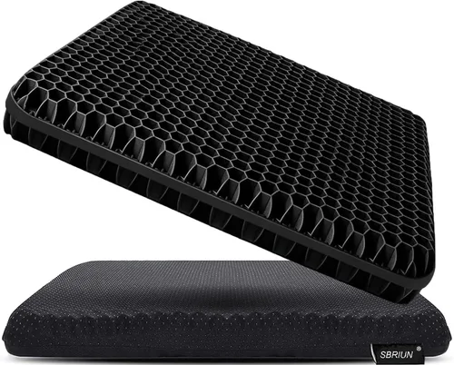 Cojín de asiento de gel para aliviar la presión al estar sentado durante mucho tiempo, cojines para sillas de ruedas para úlceras por presión, cojín