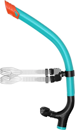 Miniatura 11 de Snorkel de nadador para natación regazo, equipo de esnórquel para adultos, entrenamiento de natación, boquilla de silicona de montaje central