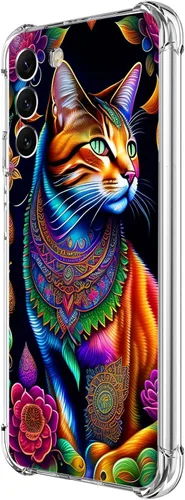 Miniatura 42 de Funda para Galaxy S23, diseño de mariposas azules, rosas, protección contra caídas, a prueba de golpes, de cuerpo completo, resistente a