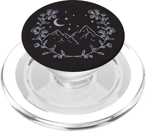 Miniatura 8 de Púrpura-Lavanda - PopSockets de montaña con estampado floral bohemio PopGrip intercambiable