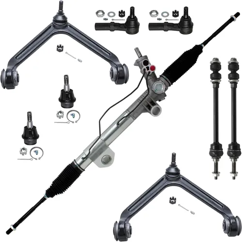 Miniatura 234 de Detroit Axle - Kit de brazos de control de extremo delantero de 8 piezas para Dodge Dakota 00-04, Durango 00-03, 4 brazos de control superior e