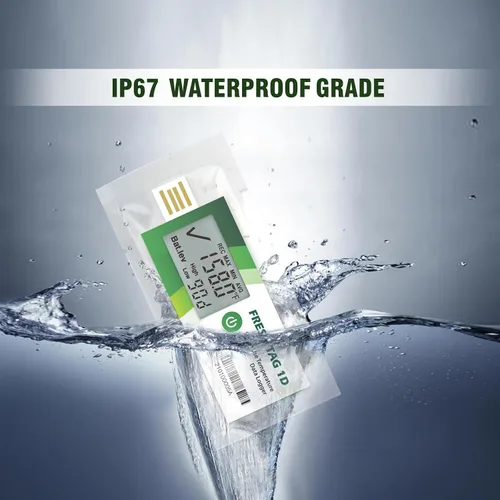 Miniatura 7 de Freshliance Registrador de Datos de Temperatura con Pantalla LCD, Registrador de Temperatura USB de Un Solo Uso con 30000 Puntos, Informe Automático