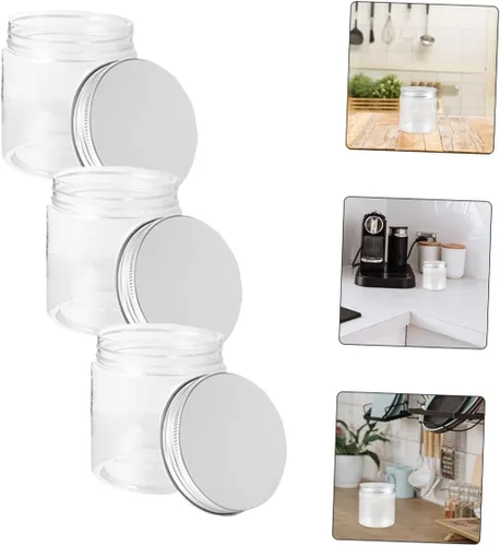 Miniatura 8 de VOSAREA Tarros sellados, 6 frascos pequeños transparentes con tapas herméticas, tarros pequeños transparentes para conservar, encurtir, miel