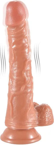 Consolador realista con ventosa, 10 modos de vibración para estimulación del punto G del clítoris anal, masajeador vaginal, masturbador femenino,